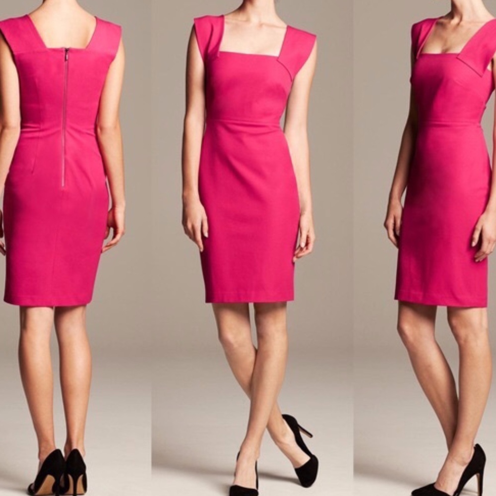 NWT Roland Mouret for Banana Republic Pink Dress